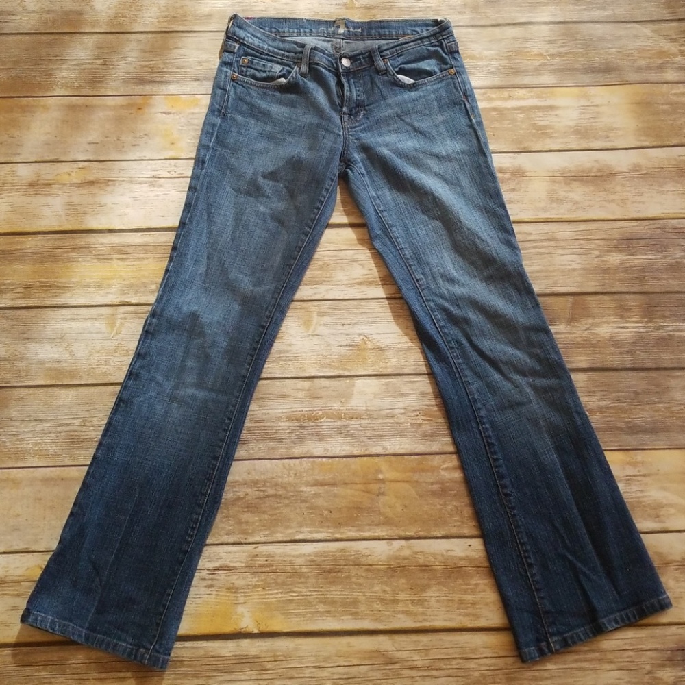 7 For All Mankind Crystal Pocket Bootcut size 27